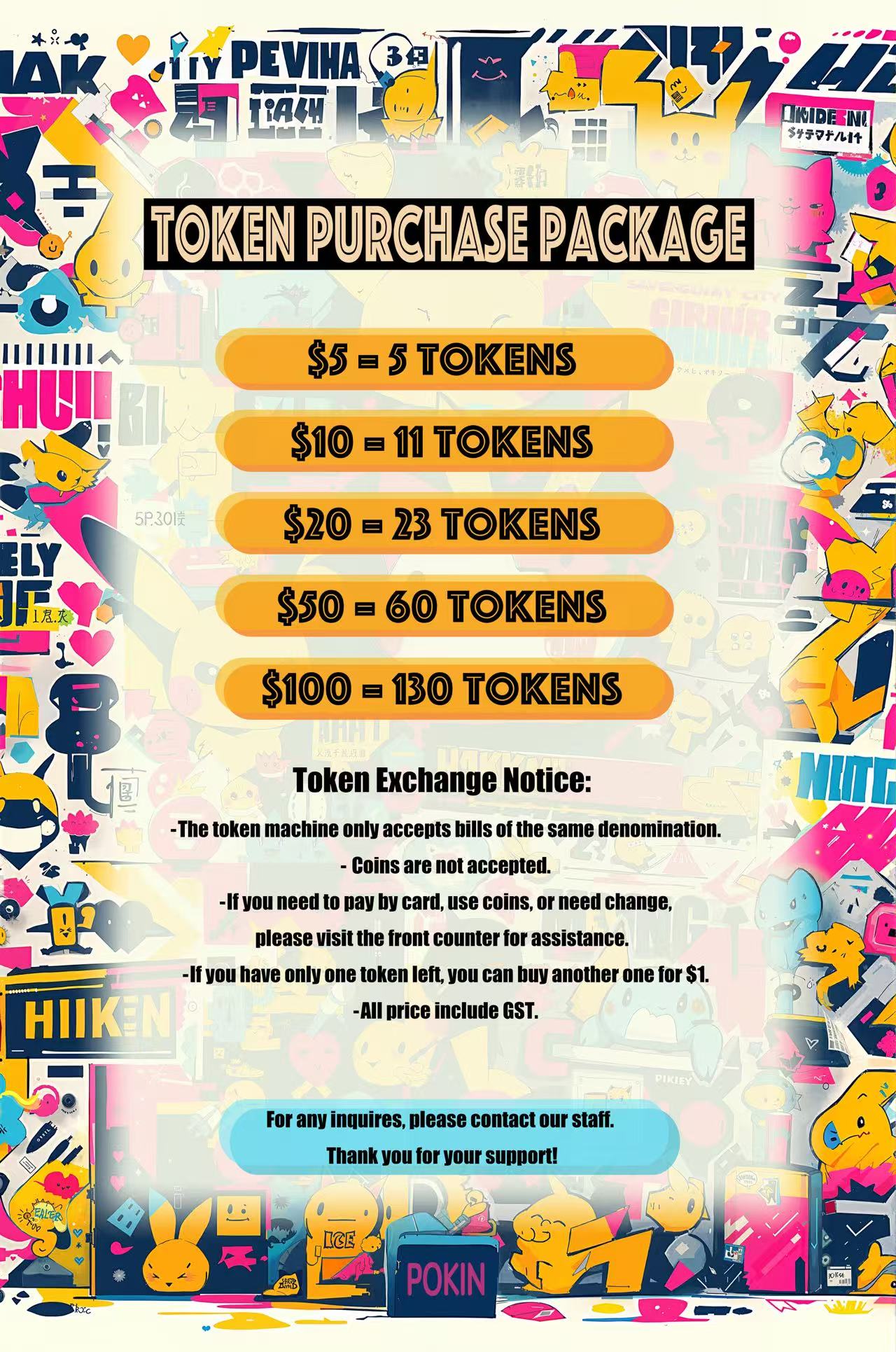 Token Purchase Packages